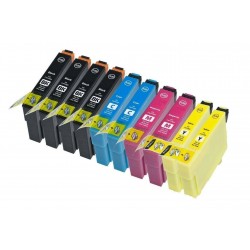 10 CARTUCCE PER EPSON T0711 T0712 T0713 T0714 Ghepardo